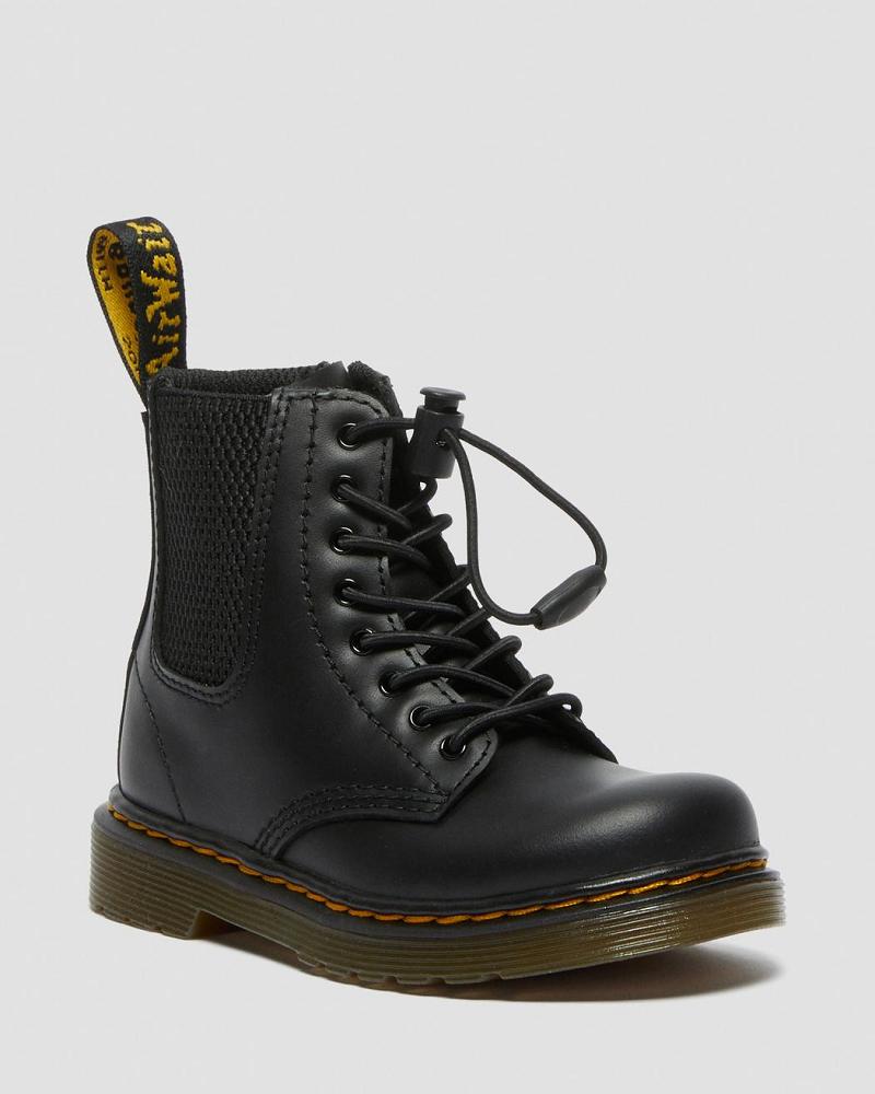 Dr Martens Toddler 1460 Harper Lær Fritidsstøvler Barn Svarte | Norge 158AHK